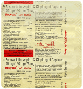 Rosycap Gold 10/150 Capsule 15