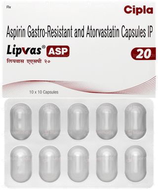 Lipvas Asp 20 Capsule 10