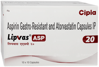 Lipvas Asp 20 Capsule 10