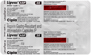 Lipvas Asp 20 Capsule 10