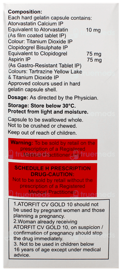 Atorfit Cv Gold 10 Capsule 15
