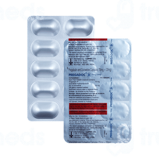 Pregadoc D 75mg/20mg Capsule 10