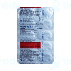 Pregadoc D 75mg/20mg Capsule 10