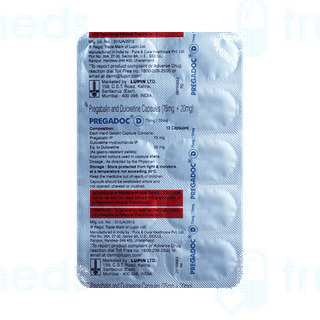 Pregadoc D 75mg/20mg Capsule 10