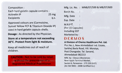 Acitros 25 Capsule 15 Acitros 25 Capsule 15
