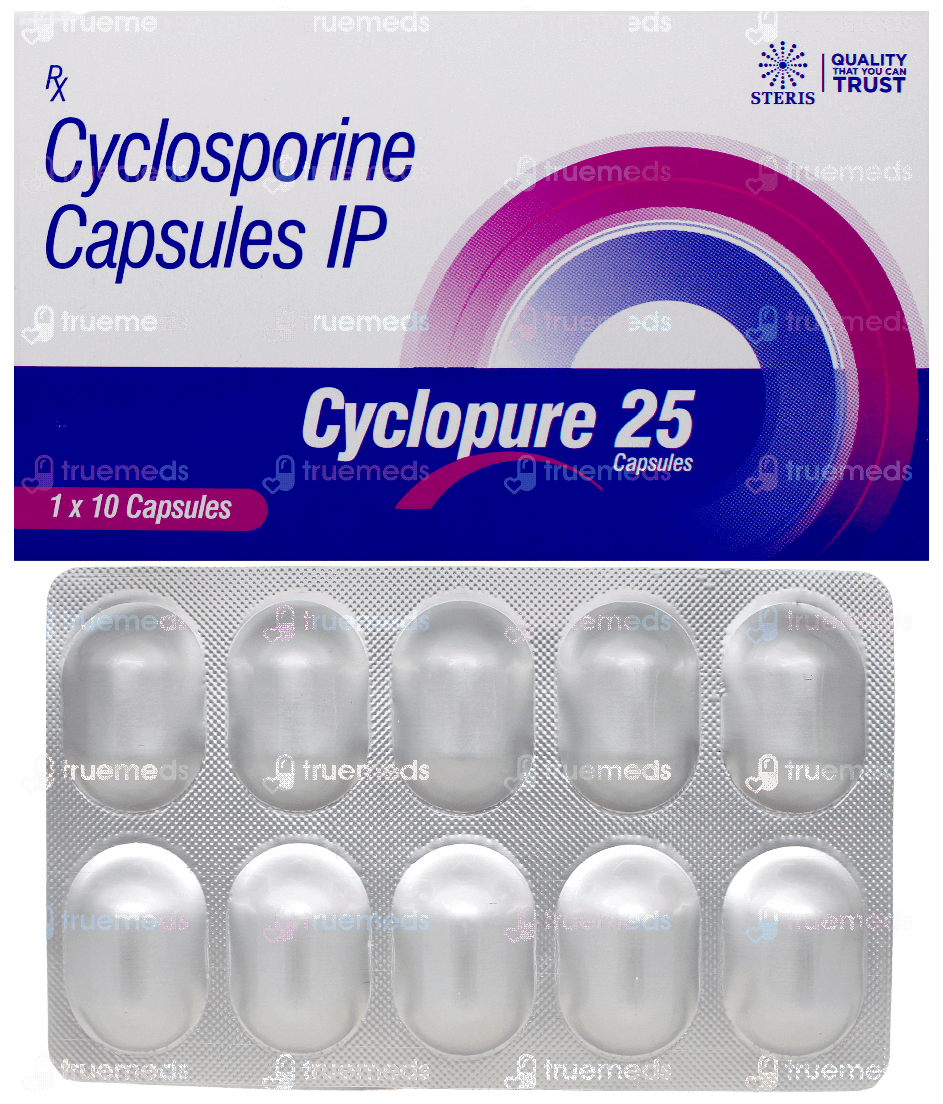 Cyclocure Injectable Cyclopure 25 Mg Capsule 10 - Uses, Side Effects, Dosage, Price | Truemeds