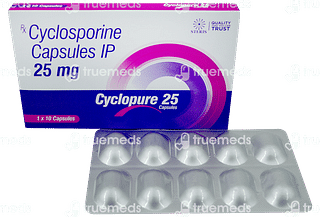 Cyclopure 25 MG Capsule 10