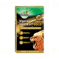 Zandu Vigorex Shilajit Gold Capsule 10 With 2 Free