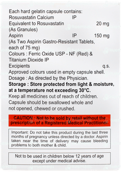 Rosycap Asp 20/150 Capsule 15