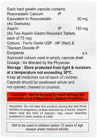 Rosycap Asp 20/150 Capsule 15