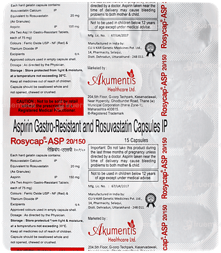 Rosycap Asp 20/150 Capsule 15