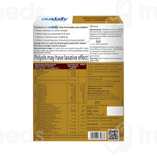 Ourdaily Multivitamin With Ginseng Soft Gelatin Capsule 10