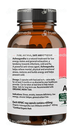 Organic India Ashwagandha Veg Capsule 180 Organic India Ashwagandha Veg Capsule 180