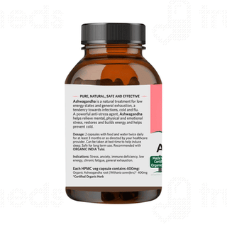 Organic India Ashwagandha Veg Capsule 180