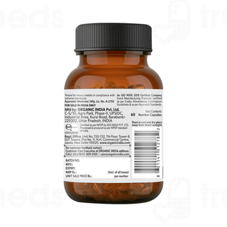 Organic India Cinnamon Capsule 60