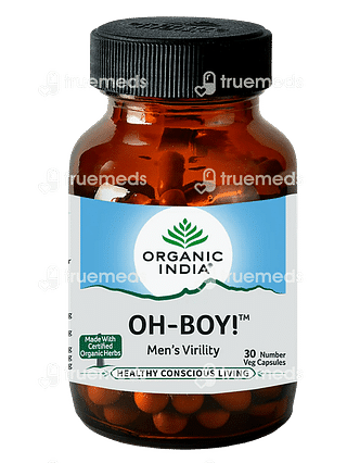 Organic India Oh Boy Mens Virility Capsule 30