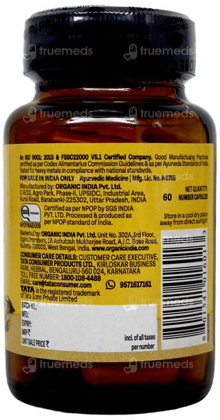 Organic India Shatavari Veg Capsule 60