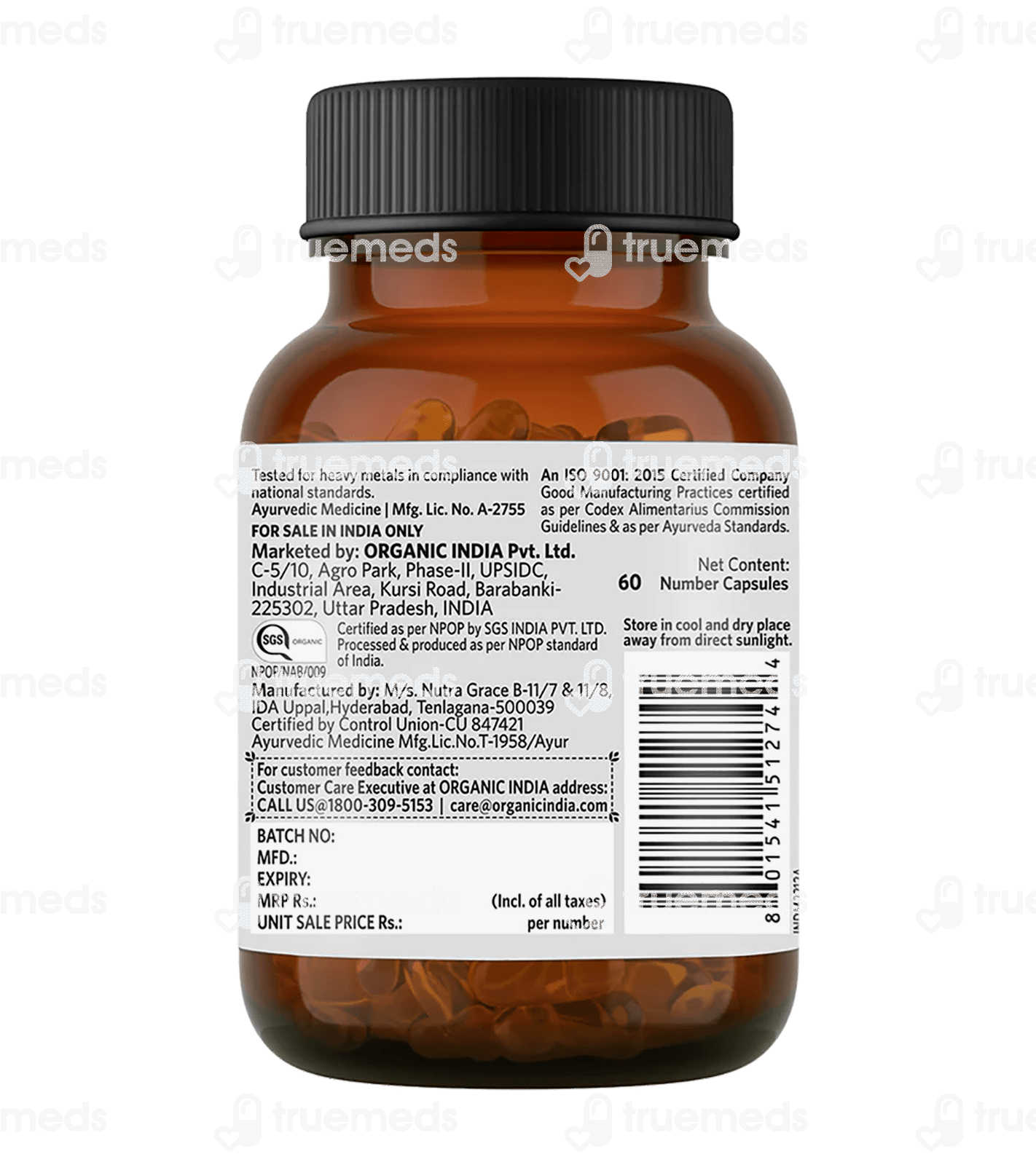 Organic India Flaxseed Oil Capsule 60 Uses, Side Effects, Dosage