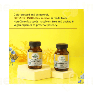 Organic India Flaxseed Oil Veg Capsule 60