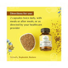 Organic India Flaxseed Oil Veg Capsule 60