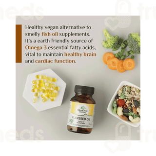 Organic India Flaxseed Oil Veg Capsule 60