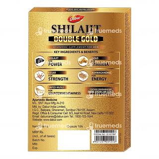 Dabur Shilajit Double Gold Capsule 10