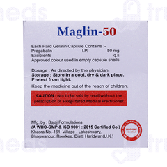 Maglin 50 MG Capsule 10 Maglin 50 MG Capsule 10