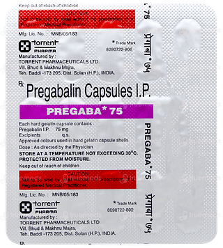 Pregaba 75 Capsule 15