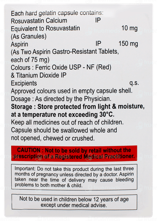 Rosycap Asp 10/150 Capsule 15