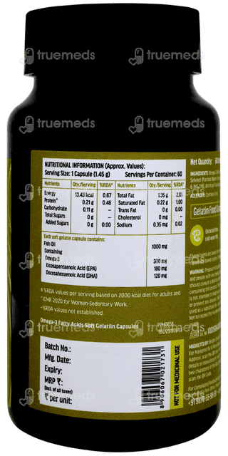 Healthkart Hk Vitals Omega 3 Capsule 60