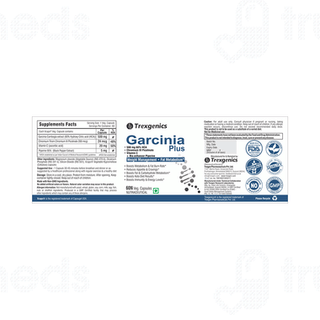 Trexgenics Garcinia Plus Weight Loss Support Veg Capsule 60