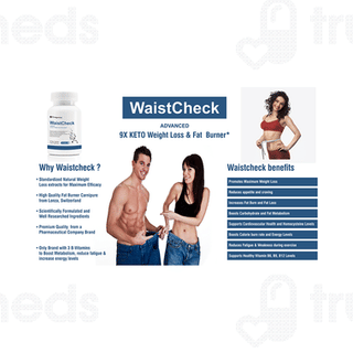 Trexgenics Waistcheck Advanced 9X Keto Weight Loss Veg Capsule 60
