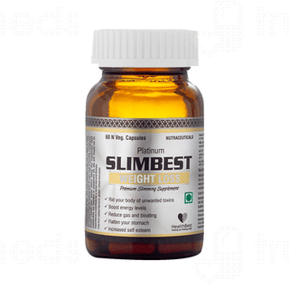 Healthbest Platinum Slimbest Weight Loss Veg Capsule 60