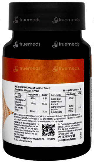 Hk Vitals Glutathione Capsule 30