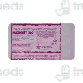 Maxigest 200 MG Capsule 10