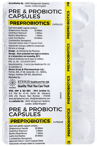 Preprobiotics Capsule 10