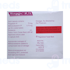 Maxgalin M 75 Capsule 15 Maxgalin M 75 Capsule 15