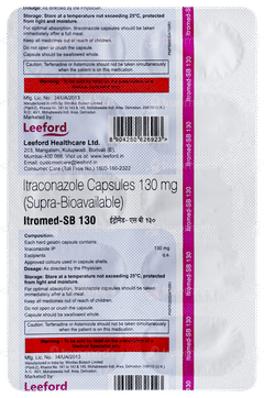 Itromed Sb 130 Capsule 10 Itromed Sb 130 Capsule 10