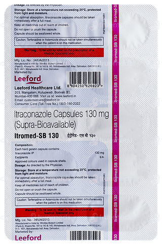 Itromed Sb 130 Capsule 10