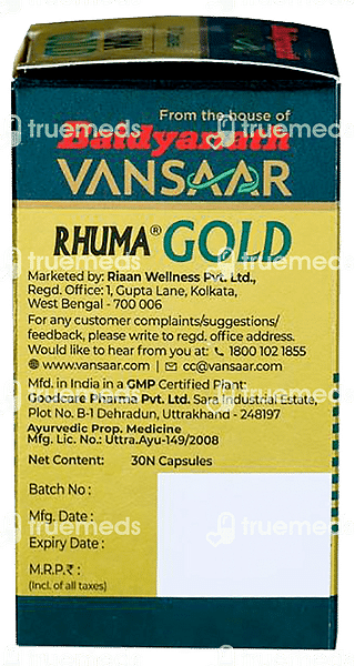 Baidyanath Rhuma Gold Capsule 30