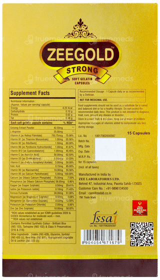 Zeegold Strong Capsule 15
