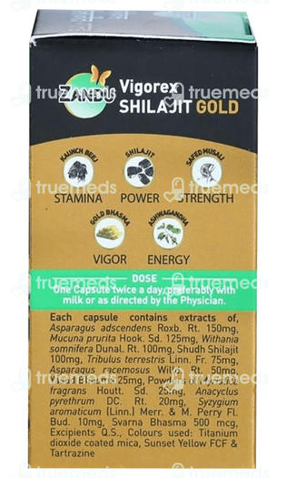 Zandu Vigorex Shilajit Gold Capsule 22