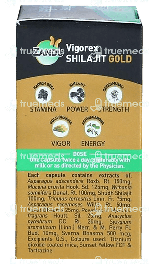 Zandu Vigorex Shilajit Gold Capsule 22