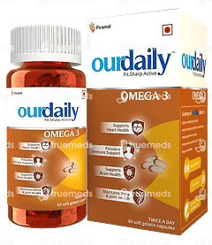 Ourdaily Omega 3 Soft Gelatin Capsule 60