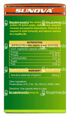 Sunova Organic Spirulina Capsule 60