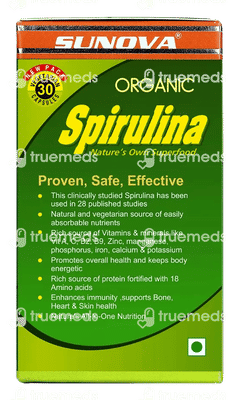 Sunova Organic Spirulina Capsule 60