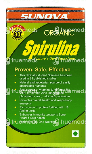 Sunova Organic Spirulina Capsule 60