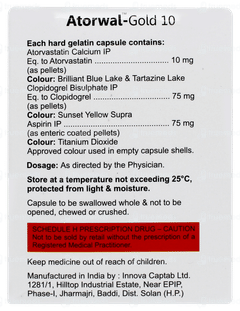 Atorwal Gold 10 Capsule 10 Atorwal Gold 10 Capsule 10
