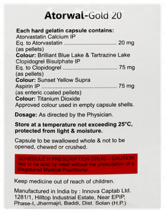 Atorwal Gold 20 Capsule 10