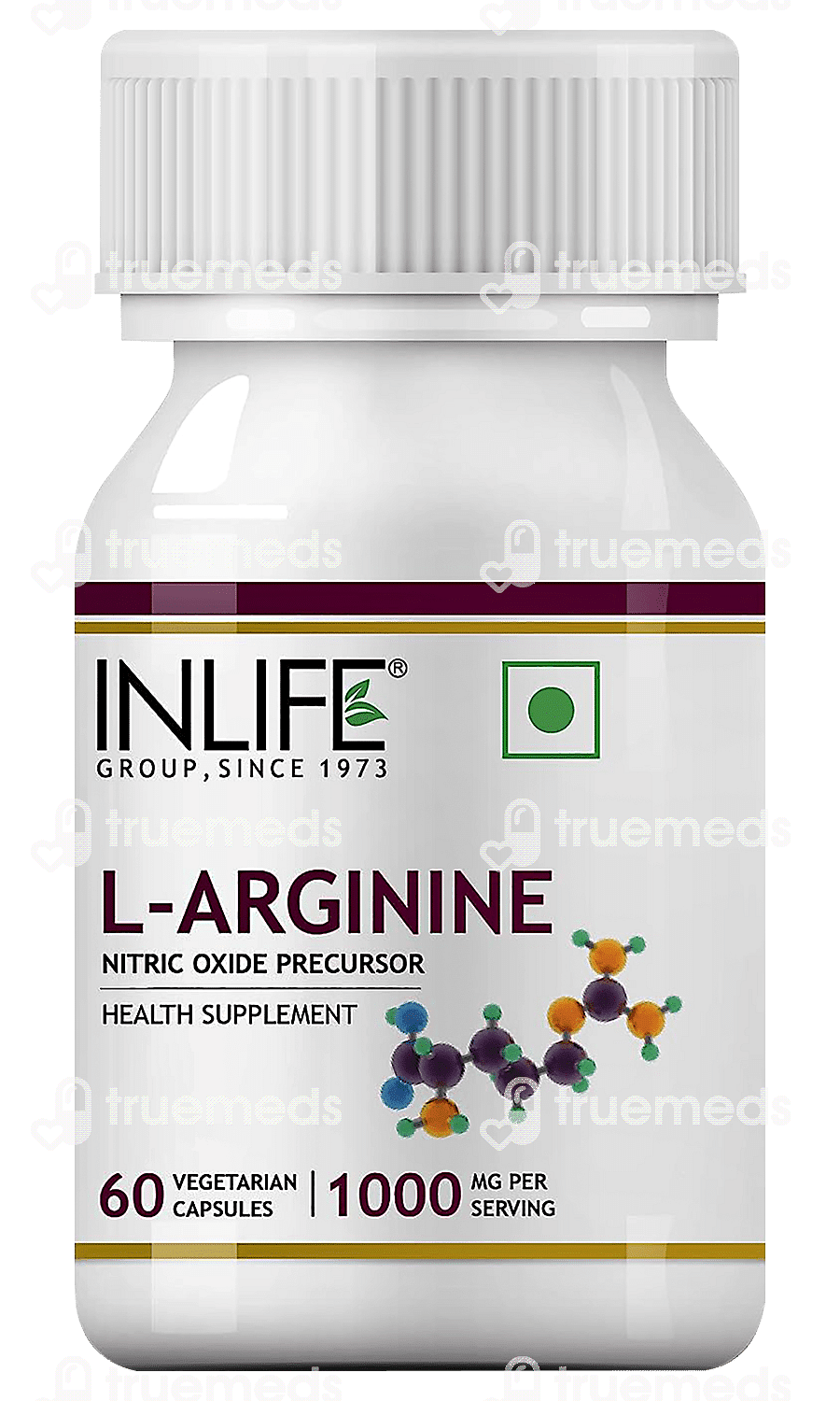 Inlife L Arginine 1000 Mg Capsule 60 - Uses, Side Effects, Dosage ...